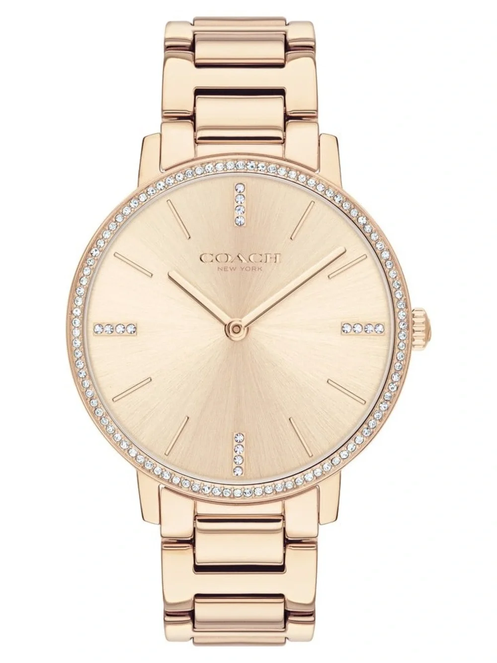 Coach Gold Tone Bracelet Watch with Champagne Dial